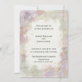 Invitation Douce Mariage Écossais Thistle & Fleur Sauvage Lav (Devant)
