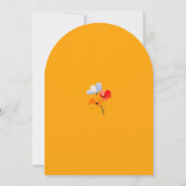 Invitation Douce Mariée Florale Bold Poppy (Dos)