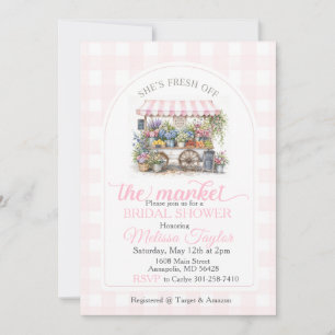 Invitation Douce mariée tout juste sortie du marché