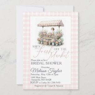 Invitation Douce mariée tout juste sortie du marché