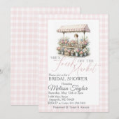 Invitation Douce mariée tout juste sortie du marché (Devant / Derrière)