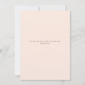 Invitation Douce mousse botanique et pêche BABE À BORD (Dos)