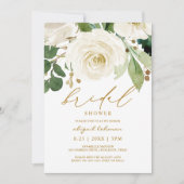 Invitation Douce Nuit Aquarelle Florale Blanche Verdure 2 (Devant)