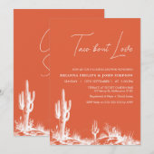 Invitation Douce Nuit Orange Moderne pour une Baby Shower de  (Devant / Derrière)