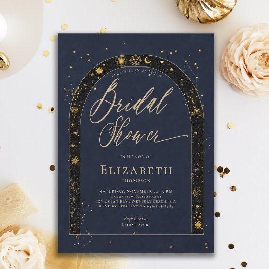 Invitation Douce Nuit Zodiacal Céleste Mariage