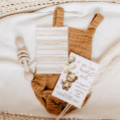 Invitation Douce Ourson Fête de Naissance Bébé Neutre 