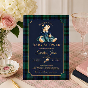 Invitation Douce Ourson Préparé Fille Baby Shower