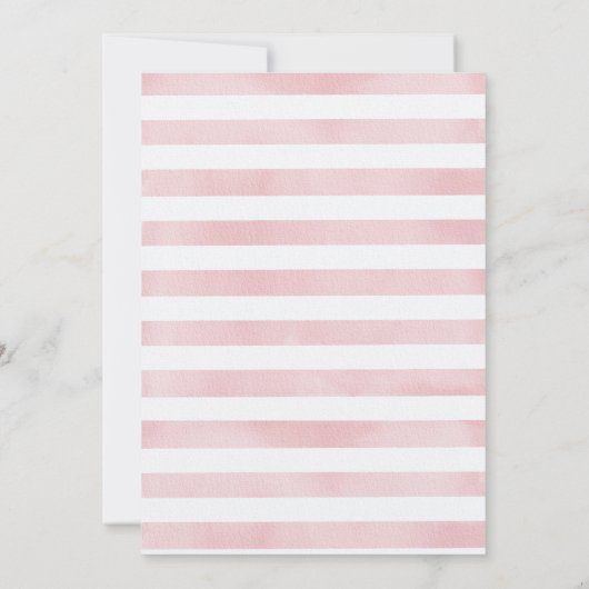 Invitation Douce Petit Arachide rose Eléphant Chaussure bébé (Dos)