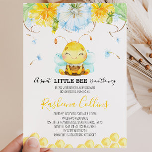 Invitation Douce Petite Abeille Baby Shower