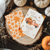 Invitation Douce petite camionnette à citrouilles Shower de b