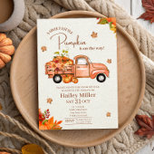 Invitation Douce petite camionnette à citrouilles Shower de b
