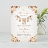Invitation Douce petite citrouille Baby Shower d'automne (Debout devant)
