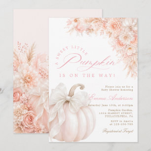Invitation Douce petite citrouille demoiselle d'honneur Baby