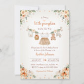 Invitation Douce petite citrouille Fête prénatale de bébé d'a (Devant)