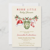 Invitation Douce petite douche de bébé vêtements de douche de (Devant)