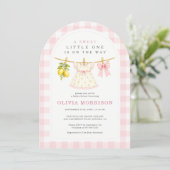 Invitation Douce Petite Fête de Naissance sur le thème des Ci (Debout devant)