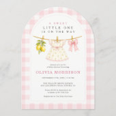 Invitation Douce Petite Fête de Naissance sur le thème des Ci (Devant)