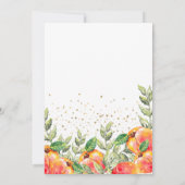 Invitation Douce petite fête prénatale rustique sur le thème (Dos)