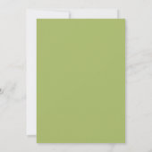 Invitation Douce petite pomme Baby Shower | Bébé rustique d'a (Dos)