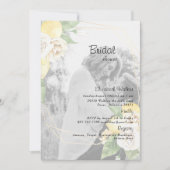 Invitation Douce Photo Citrons & Fleurs Shower de Mariée (Devant)