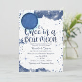 Invitation Douce Pluie de Fiançailles Aquarelle Une Fois dans (Debout devant)