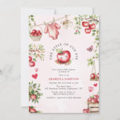 Invitation Douce Pomme De Nos Yeux Baby Shower (Devant)