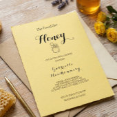 Invitation Douce Pot de Miel Beurre Jaune Elle a Trouvé Son M