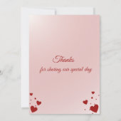Invitation douce pour la Saint-Valentin - 2e anniv (Dos)