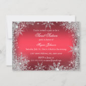Invitation douce pour les 16 ans - Flocon de neige (Dos)