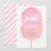 Invitation douce pour un anniversaire sous le thèm (Devant / Derrière)