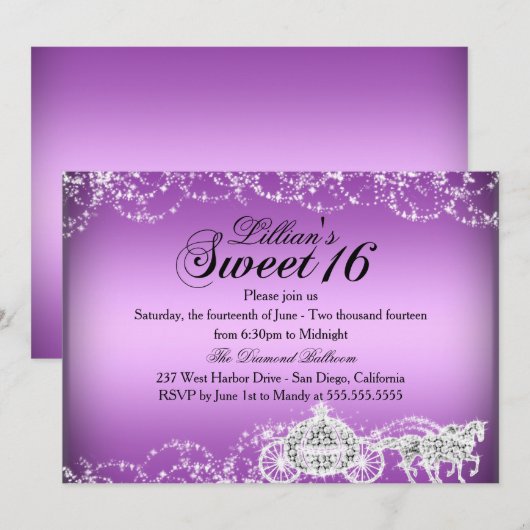 Invitation douce pour une princesse à bord d'un ca (Devant / Derrière)