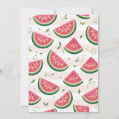 Invitation Douce première année dans un melon (Dos)