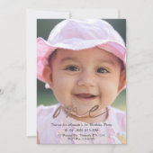 Invitation Douce Princesse – Fête des 1 an de Bébé Fille (Devant)