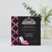 Invitation Douce Quinceanera (Debout devant)