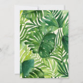 Invitation Douce Safari Animaux de la Jungle Wild One Baby Sh (Dos)