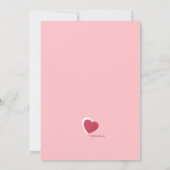 Invitation Douce Saint-Valentin d'amour (Dos)