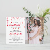 Invitation Douce Saint-Valentin Fille Garçon Baby Shower (Debout devant)