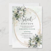 Invitation douce seize ans de verdure et d'or, ver (Devant)