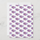 Invitation Douce Seize Ans Princesse Peau Foncé Violet Clair (Dos)