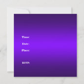 Invitation Douce seize Seize Cœur Violet Fée Étoiles Roses (Dos)