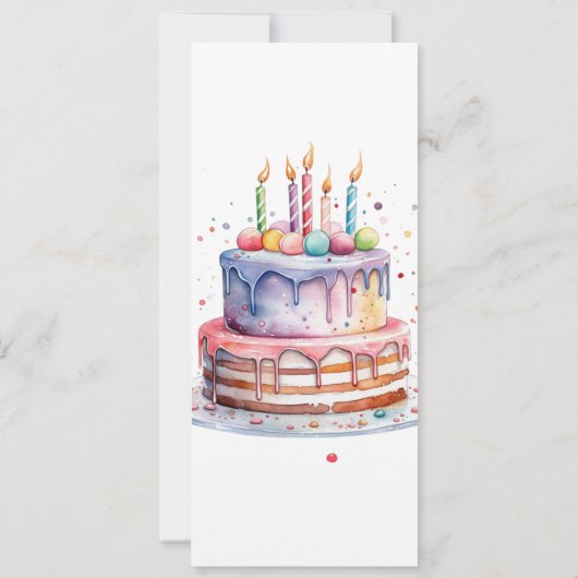 Invitation Douce Sprinkle Anniversaire de enfant (Dos)