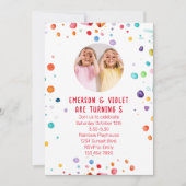 Invitation Douce Sprinkle Anniversaire de enfant (Devant)