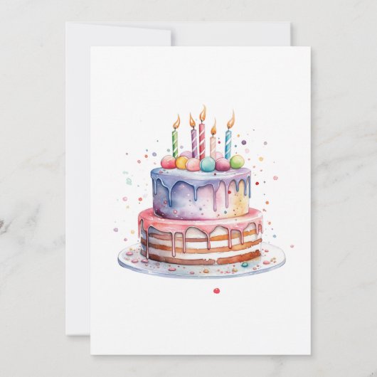 Invitation Douce Sprinkle Anniversaire de enfant (Dos)