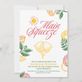 Invitation Douce Squeeze Citronnée Fête de Mariage (Devant)