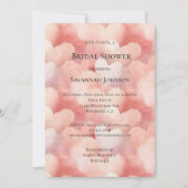 Invitation Douce Sur Vous Cœurs Roses De Mariée (Devant)