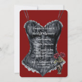 Invitation Douce Touche Rose Florale Oiseaux Mariage (Devant)