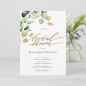 Invitation Douce verdure de eucalyptus botanique pour la douc (Debout devant)
