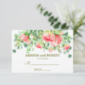Invitation Doucement romantique | Lieu de table des Mariages (Debout devant)