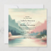 Invitation Douces Échos de la Mariée des Montagnes (Devant)