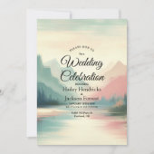 Invitation Douces Échos du Mariage des Montagnes (Devant)